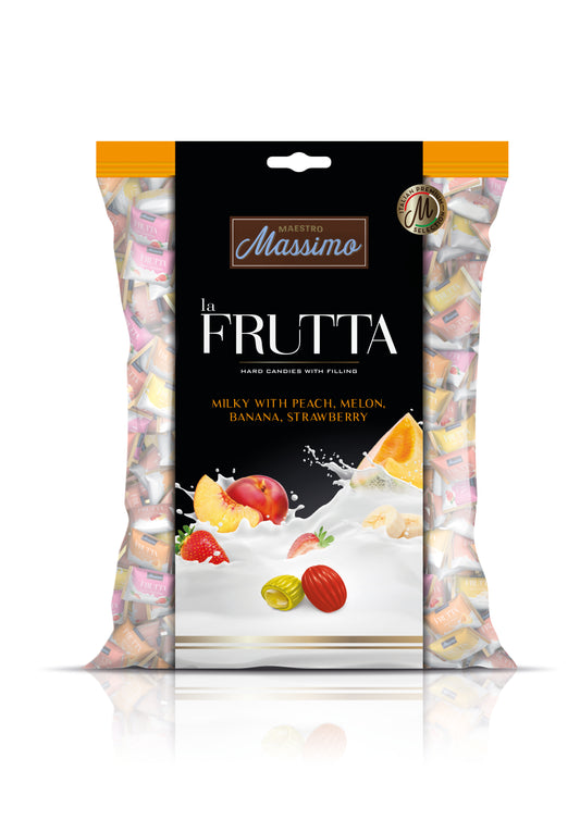 LA FRUTTA HARD CANDIES WITH MILKY FRUIT FILLING